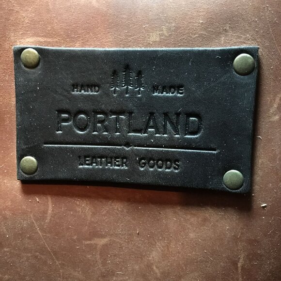 Portland Leather Goods Classic Honey Brown Leather Medium Tote Bag - Picture 11 of 12